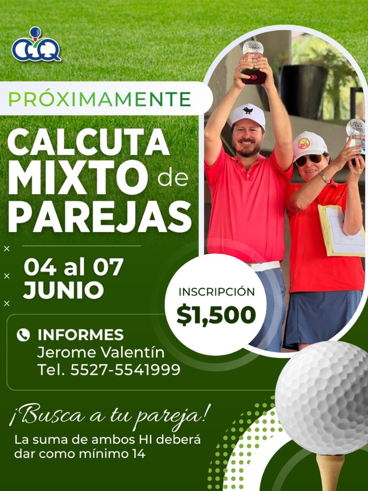 Poster del torneo — MATCH PLAY PAREJAS MIXTO 2026
